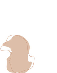 Liquid and fluid shape abstract