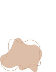 Liquid and fluid shape abstract