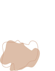 Liquid and fluid shape abstract