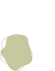 Liquid and fluid shape Green color