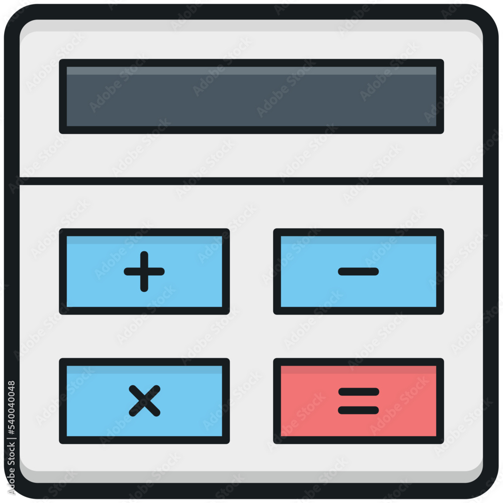 Canvas Prints calculator vector icon