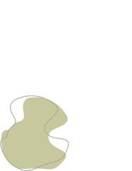 Liquid and fluid shape Green color