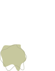 Liquid and fluid shape Green color