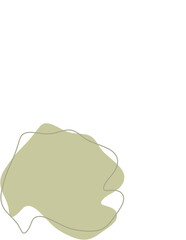 Liquid and fluid shape Green color