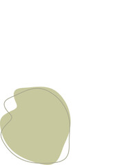 Liquid and fluid shape Green color