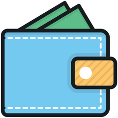 Fototapeta premium Wallet Vector Icon
