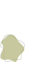 Liquid and fluid shape Green color