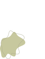 Liquid and fluid shape Green color