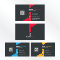 Corporate creative clean business card design.