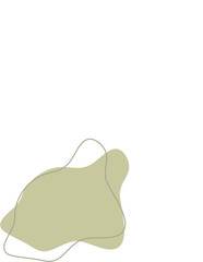 Liquid and fluid shape Green color