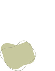 Liquid and fluid shape Green color