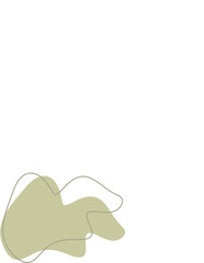 Liquid and fluid shape Green color