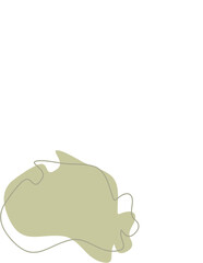 Liquid and fluid shape Green color