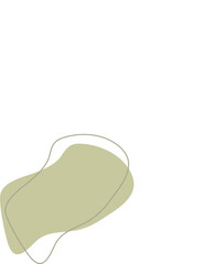 Liquid and fluid shape Green color