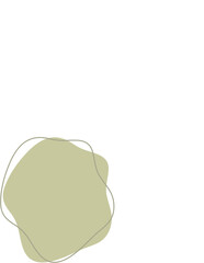 Liquid and fluid shape Green color