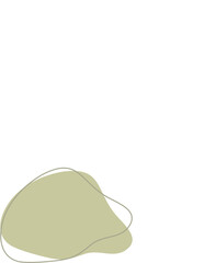 Liquid and fluid shape Green color