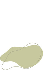 Liquid and fluid shape Green color