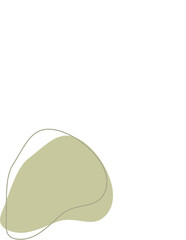 Liquid and fluid shape Green color