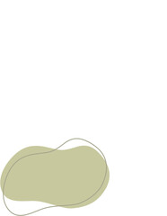 Liquid and fluid shape Green color