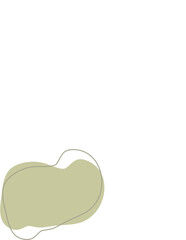 Liquid and fluid shape Green color