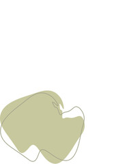 Liquid and fluid shape Green color