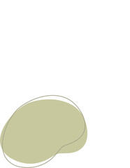 Liquid and fluid shape Green color