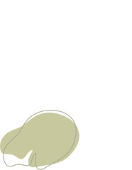 Liquid and fluid shape Green color