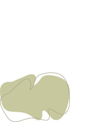 Liquid and fluid shape Green color