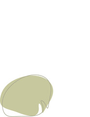 Liquid and fluid shape Green color