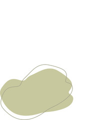 Liquid and fluid shape Green color