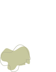 Liquid and fluid shape Green color