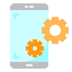 Smartphone flat style icon