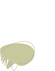 Liquid and fluid shape Green color