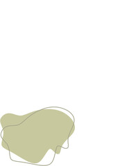 Liquid and fluid shape Green color