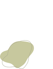 Liquid and fluid shape Green color