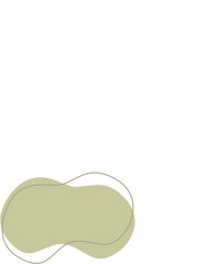 Liquid and fluid shape Green color