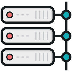 Network Server Vector Icon