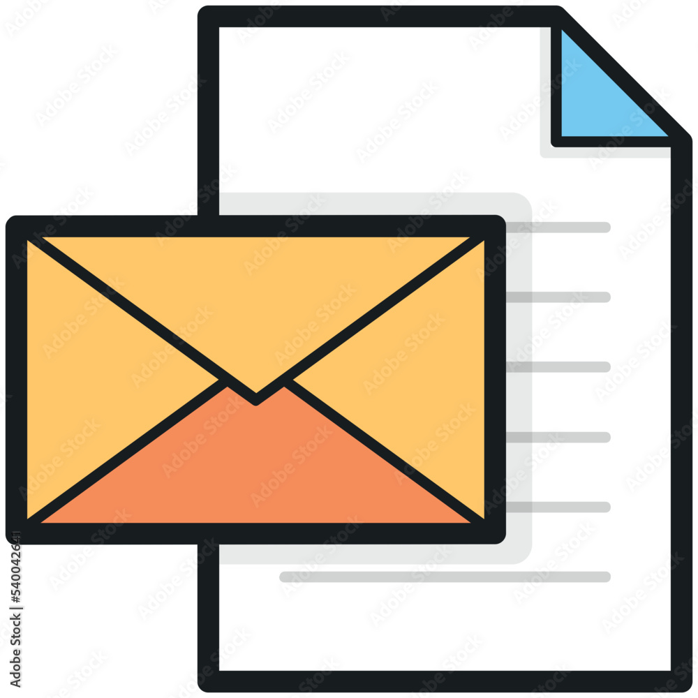 Wall mural letter envelope vector icon