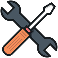Work Tools Vector Icon