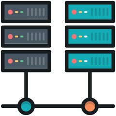 Network Server Vector Icon
