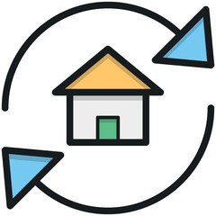 Refresh Home Vector Icon