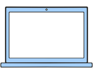 Pastel Computer Laptop Frame Mockup