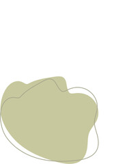 Fototapeta premium Liquid and fluid shape Green color