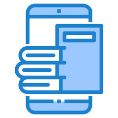 Smartphone blue style icon