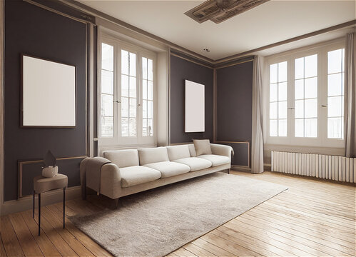 Elegant apartment living room