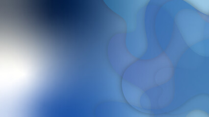 Abstract blue background with curve wave line