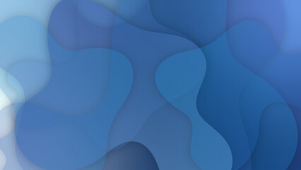 Abstract blue background with curve wave line