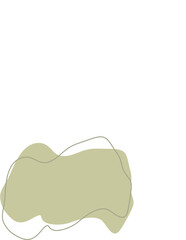 Liquid and fluid shape Green color