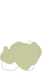 Liquid and fluid shape Green color