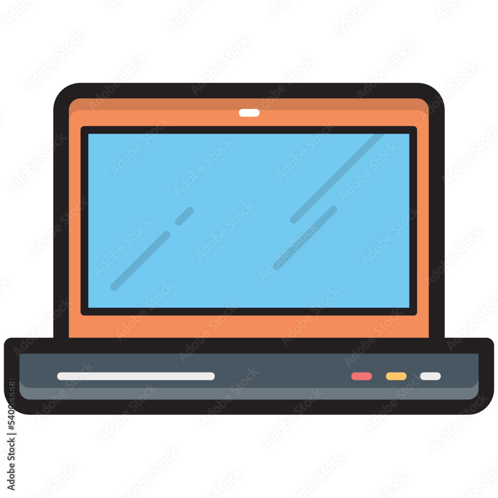 Wall mural laptop vector icon